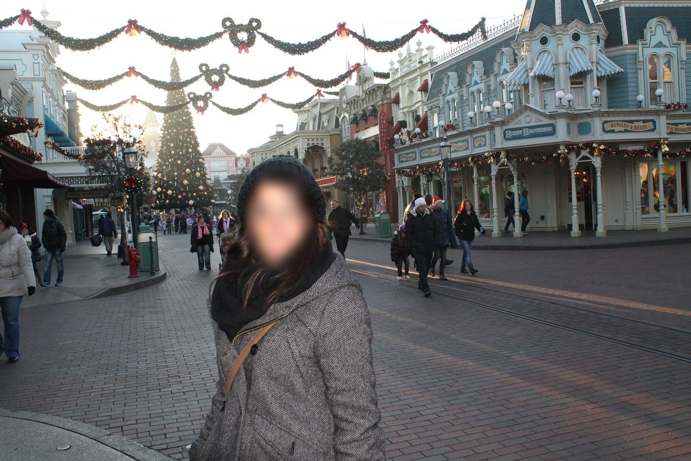 La decoración de Navidad de Disneyland Paris® en diciembre de 2013, durante nuestro viaje del 7 al 11